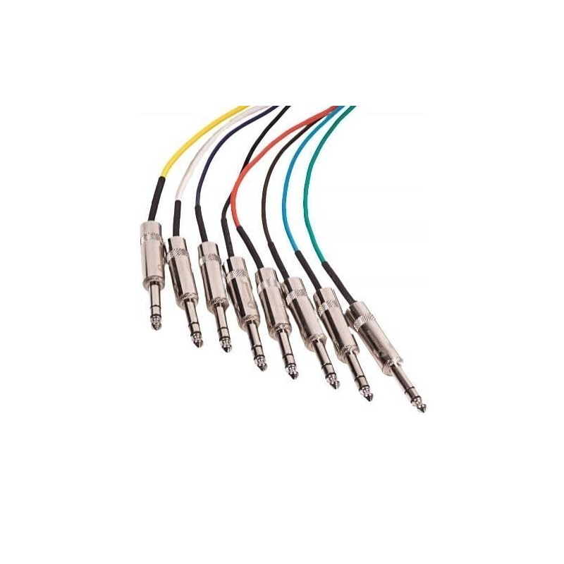 SWAMP Premium 8-way 1/4" TRS Balanced Snake Cable - 1m