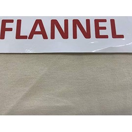 60” Wide 100% Cotton Flannel Natural Double Napped