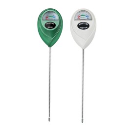 Censinda Soil Moisture Meter, 2 Pack Soil Moisture Monitor for House Plants, Soil Hygrometer Moisture Sensor for Indoor & Outdoor, Garden, Farm, Lawn Plant Care, No Battery Needed(Green + White)