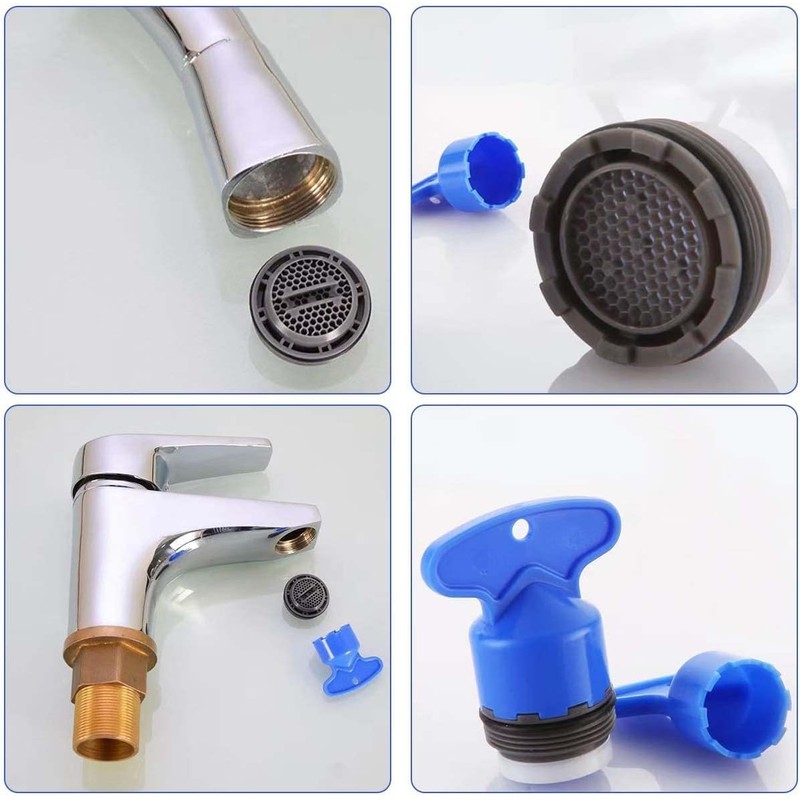 17pcs Faucet Aerators, Faucet Cache Aerators with Faucet Aerator Removal