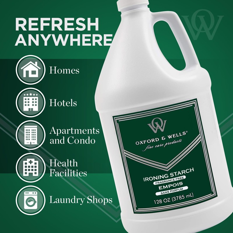 Oxford & Wells Premium Wrinkle Releaser Spray Starch - Ironing