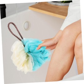 WOONEKY 50g Adult Dual Ball 5 Pack Body Wash Loofah Sponge Shower Scrubbers for Exfoliating