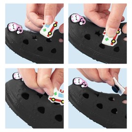 MIVAIUN Pack of 20 Cartoon Shoes Charms, PVC Shoe Charms, Shoe Decoration, Cute Shoe Pendants for Shoes, Cartoon Shoe Decorations, Accessories for Shoes, Decorations, Party Gifts, Pack of 20