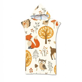 Adult Hooded Beach Robe & Bath Towel with Animal Print (Factory Direct) 110*75cm/9 4ea