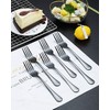 Kyraton Black Dinner Fork 6 Pieces, Stainless Steel 20.5cm Forks