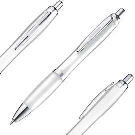 Libetui Pack of 10 Ballpoint Pens with Non-Slip Grip Zone and Large Capacity in Trendy Colours