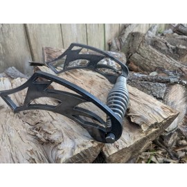 fused in carbon bbq barbeque pit handle hand made stainless steel spring weld on custom metal