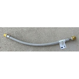 B&K 496-238 B&K 3/4" MIP X 7/8" C 24" LENGTH  Stainless Steel Water Heater Connector