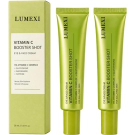 Sérum Facial Brillo y Antiarrugas,Vitamina C con Glutatión y Vitamina E, Vitamin C Booster Shot,Tratamiento Unifica el Tono, Suaviza la Piel, Uso Diario (2PC)