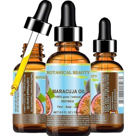 Botanical Beauty MARACUJA OIL 100% Pure Natural Cold Pressed Undiluted for Face, Skin, Hair, Body, Lip, Nails 0.5 Fl Oz - 15 ml Rich in Vitamin C