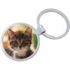 Cute Cat Kitty Keychain - Includes 1.25 Inch Loop for