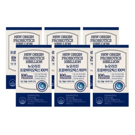New Origin Probiotics 10 Billion CFU, 6 boxes (30-day supply) (Total 6-month supply) / 뉴오리진 프로바이오틱스100억 30일분 6박스(총 6개월분)