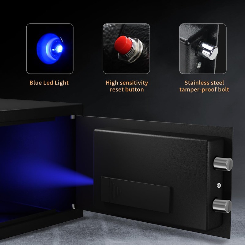 SongYung Fire Resistant Safe Box with Fireproof Waterproof Bag and