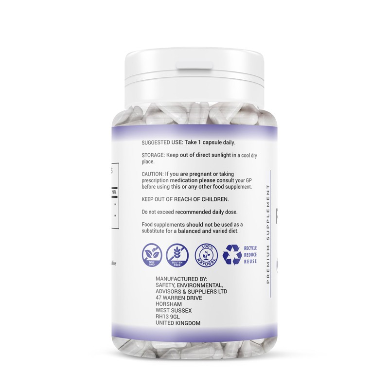 Physlium Husk 5000mg - 4 Month Supply 120 Capsules -