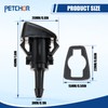PETCHOR 4805742AC Wiper Washer Sprayer Nozzle Fits for 2009-2024 Dodge