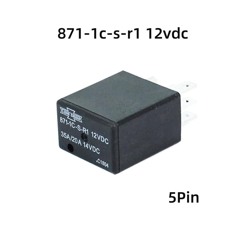 4pcs Relay 871-1C-S-R1 12VDC 5Pins 35/20A Power Relay, High-Performance Micro