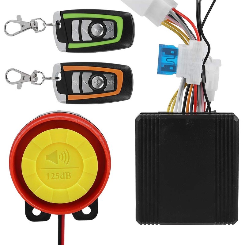 Bewinner Motorcycle Security Kit, 12V Motorcycle Anti-Theft Security Alarm System