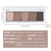 AMY'S DIARY Neutral Nude Brown Eyeshadow Palette Makeup, 5 Colors
