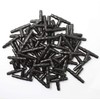 Kalolary 100pcs 1/4" Universal Barbed Tee Fittings, Barbed Connectors Drip