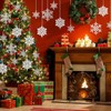 50 Adornos de Copos de Nieve Blancos de Navidad de