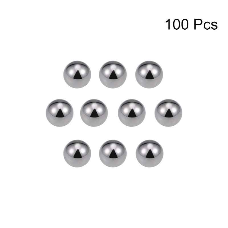 sourcing map 5mm Carbon Steel Bearing Balls Precision Balls 100pcs