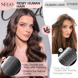 SEGOHAIR U Tip Pre Bonded Remy Human Hair Extensions 50 Strands 1g/Strands U-Tip Keratine Nail Fusion 22 inch Dark Brown