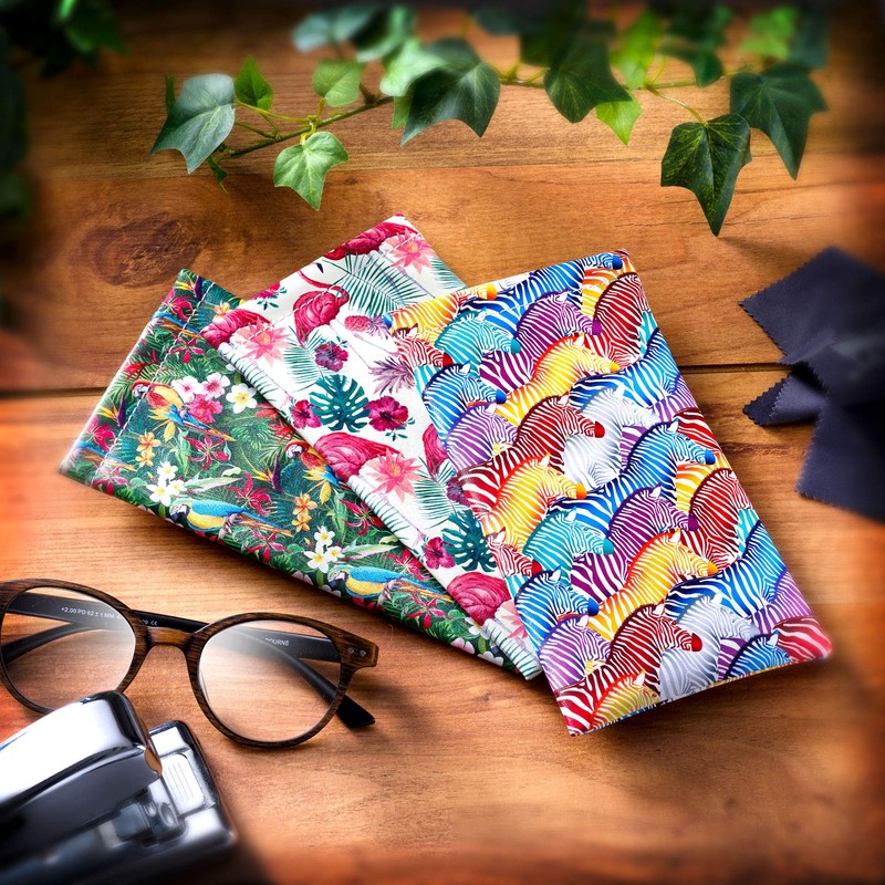 FEFI - Glasses case with snap closure - includes high-quality