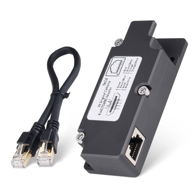 Ethernet Adapter with CAT 8 Cable T568B Pin Fast Connection