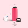 Waterdrop® All Purpose Thermos Flask 600 ml Insulated Stainless Steel