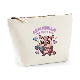 Hippowarehouse Armadillo The Best I can Printed Make up Cosmetic wash Bag 18x19x9cm