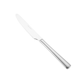 Restaurantware Speculo 9 Inch Dinner Knives Set of 2 Dishwasher Safe Table Knives - Polished Finish Square Edge Silver 13/0 Stainless Steel Dinner Knife Set Corrosion Resistant For Entrees