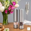 urban noon Electric Salt and Pepper Grinder Set - Stainless