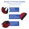 4Pcs Chicken Saddle for Hens, Chicken Apron with Elastic Adjustable