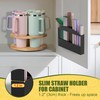MyLifeUNIT Straw Holder for Cabinet Door, Metal Straw Dispenser Organizer