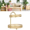 2 Tier Fruit Tray Gold Elegant Large Capacity Decorative Multi