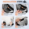 Insulated Food Delivery Backpack, Insulated Bag with Removable Divider, Reflective