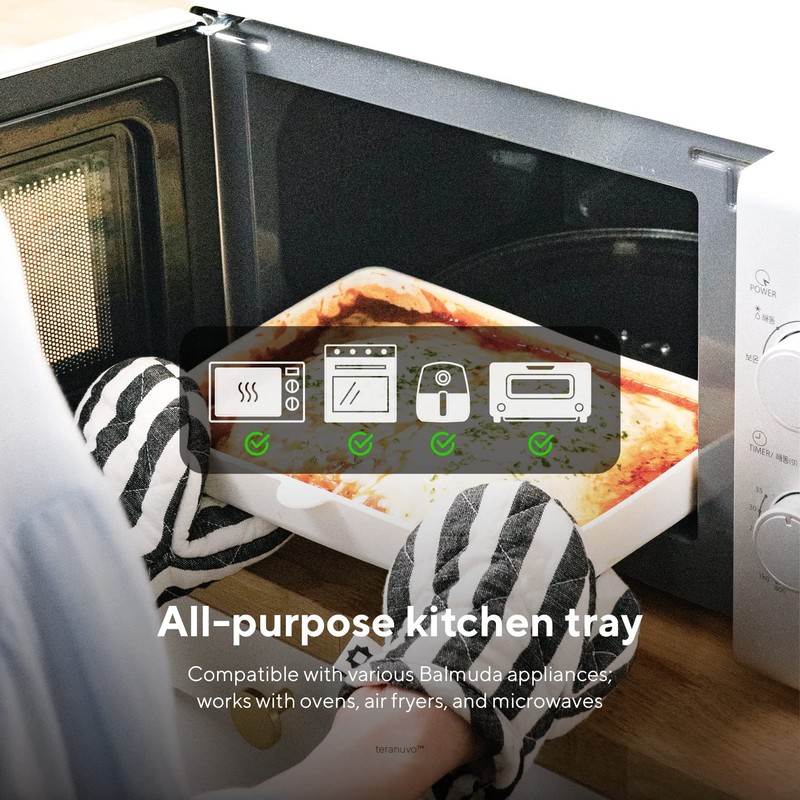 Teranuvo Silicone Oven Tray compatible with BALMUDA The Toaster Oven