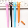 Operitacx Pack of 4 Blue Ink Pens Christmas Deer Shaped