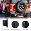 Swono 2 inch Tow Hitch Cover Black Horse Pattern Rubber