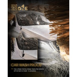 KEYO1E New Carbon Fiber Antenna Compatible with 2003-2014 Sienna / 2007-2015 FJ Cruiser / 7.9 Inches Flexible Sturdy Rubber Antenna Replacement/Internal Copper Coil for Enhanced Reception