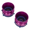 1 Pair NAB Hub Adapters Polished Aluminum Alloy Universal Loading
