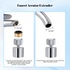 Hibbent Dual-function Metal Faucet Aerator, 2-Flow Big Angle Rotate Kitchen