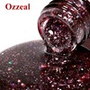 Ozzeal Glitter Gel Polish, Brown Iridescent Glitter Gel Nail Polish