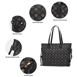 Darein Tote Bags for Women Leather Tote Purse Crossbody Bags with Pockets Top Handle Shoulder Handbags Satchel Bags for Travel Work