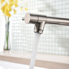 Commercial Kitchen Faucet Single Handle Single Lever Design with Pull Down Sprayer for SinkColor: as Pic Color