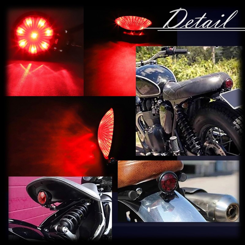 Dr.nao Motorcycle Tail Lamp, Tail Light, Brake Lamp, Motorcycle, General