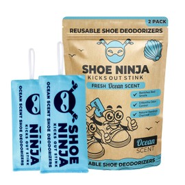 Ellis Harper Desodorante para zapatos Shoe Ninja Elimina el olor de los zapatos con carbón activado, removedor de olores de zapatos versátil y...     