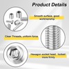 sourcing map 30Pcs Hex Socket Grub Screw, M4x25mm 304 Stainless