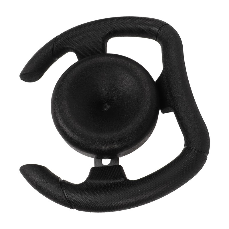 277mm Racing Steering Wheel with 135mm Adapter Black PU Universal