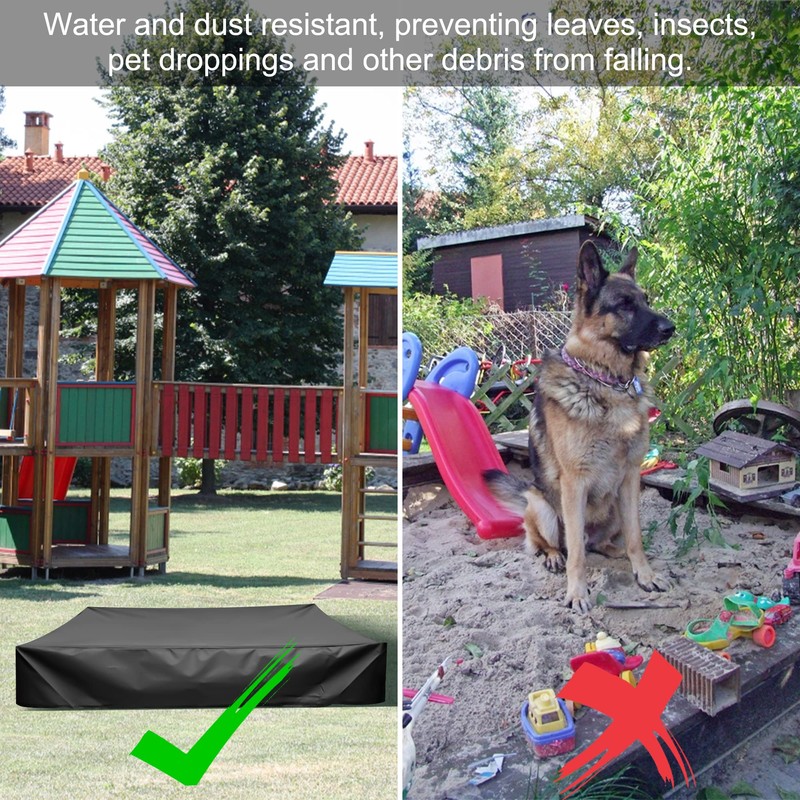 Waterproof Sandpit Cover, 150 x 150 x 20 cm, Dustproof